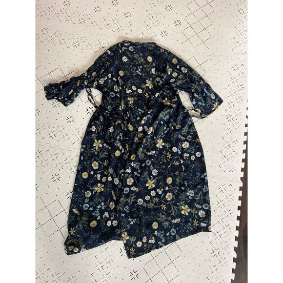 Japanese Floral Print Duster - Picture 1 of 5